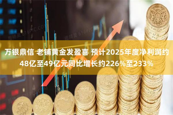 万银鼎信 老铺黄金发盈喜 预计2025年度净利润约48亿至49亿元同比增长约226%至233%