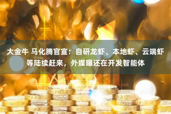 大金牛 马化腾官宣：自研龙虾、本地虾、云端虾等陆续赶来，外媒曝还在开发智能体